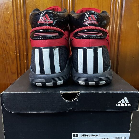 Adidas D Rose 1 One Scarlet Red G57744 Size 11 Men OG BOX / NO INSOLES Adizero main image 4